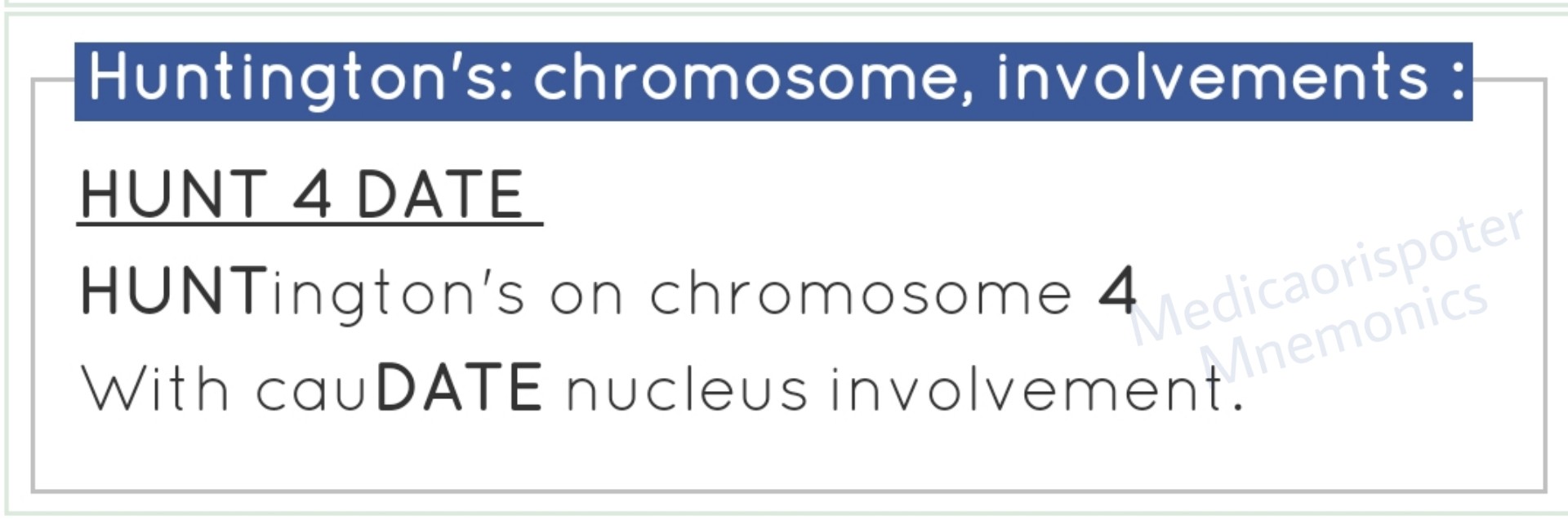Huntingtons Chromosome Involvement